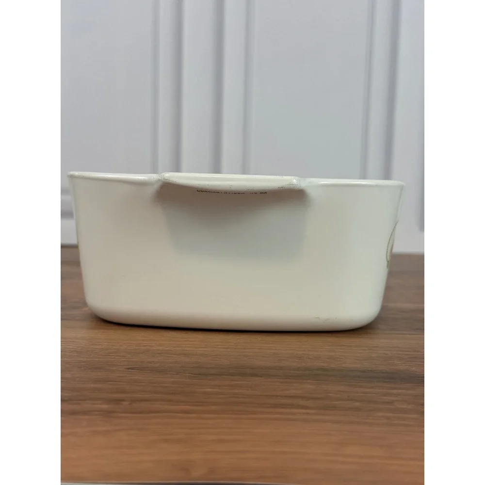 Vintage 1970s Corning Wear Wildflower Pattern 1 1/2 Quart Casserole Dish EUC‎